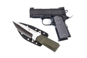 DE 1911 45ACP 3" BK W/KNIFE